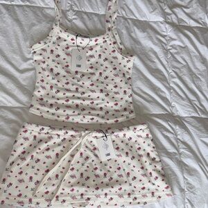Floral Print Women's Sleepwear Set